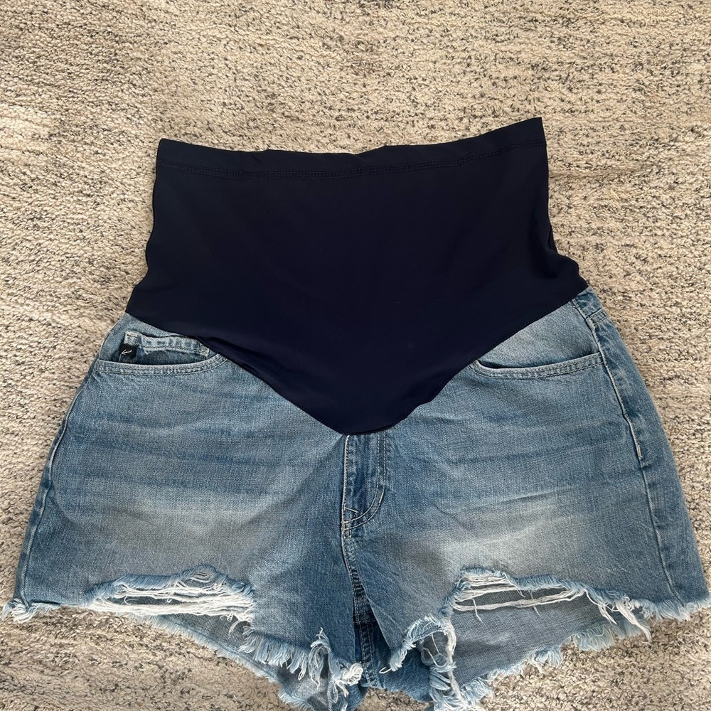 KanCan Denim Maternity Shorts